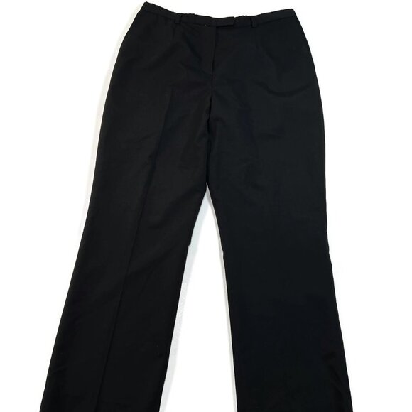 Pendleton Womens Sz 12 Wool Black Pants Stretch Dress 30 x 29 High Rise - Picture 1 of 6